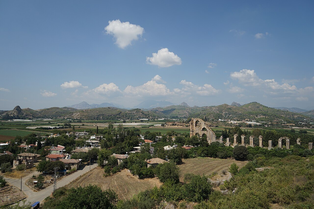 The Roman aqueduct at Aspendos