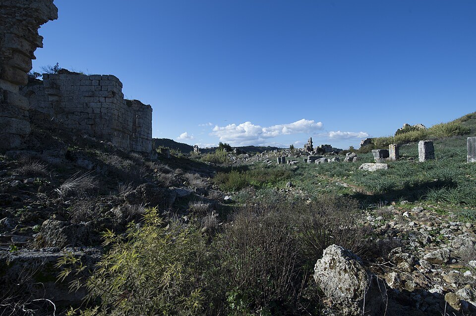 The colonnaded street at Perge