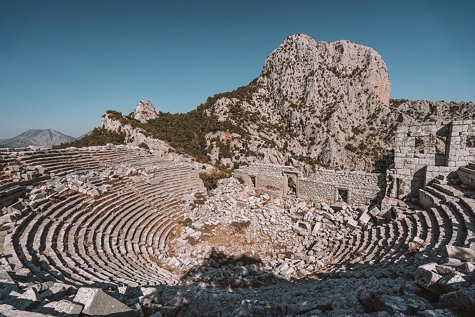 The theatre at Termessos, cut into the mountain